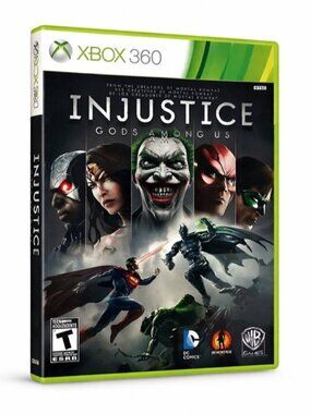 Injustice Gods Among Us Xbox 360 Game Complete w/ Case & Manual